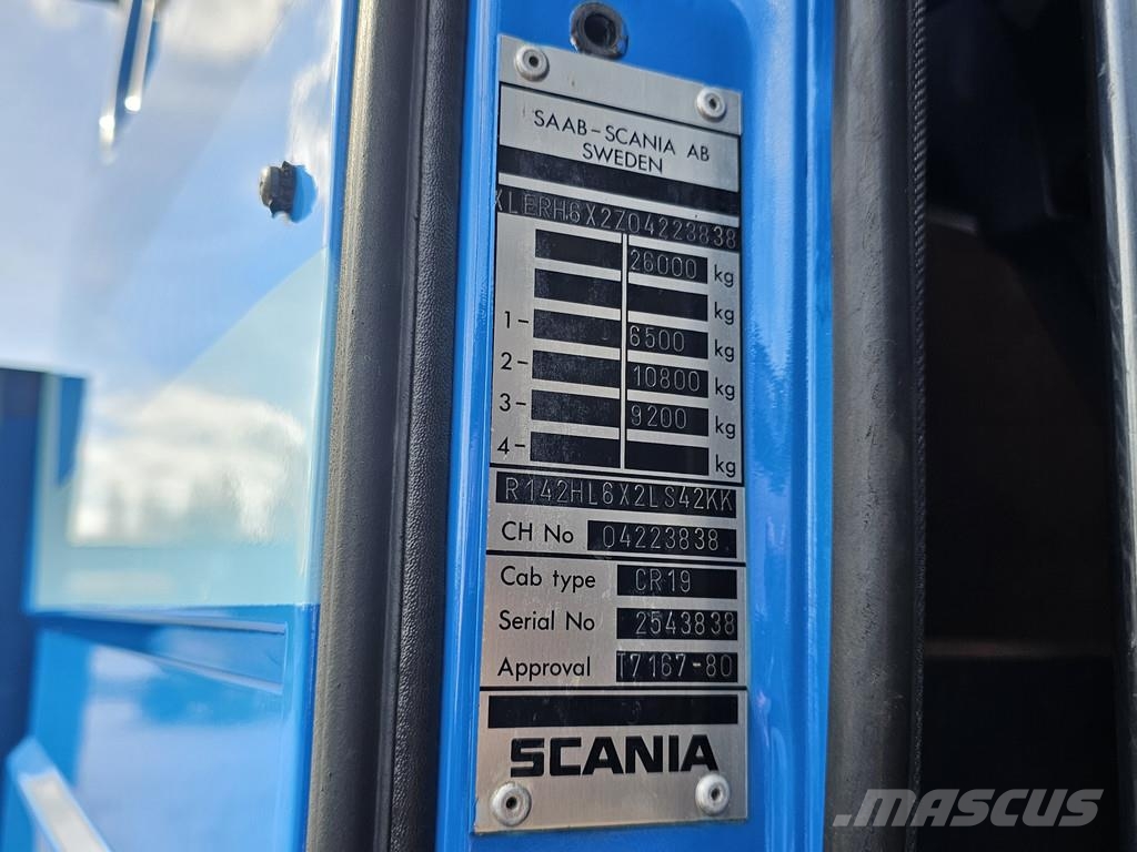 Scania R142 V8 6x2 / ABSCHLEPP / TOW TRUCK 크레인 트럭
