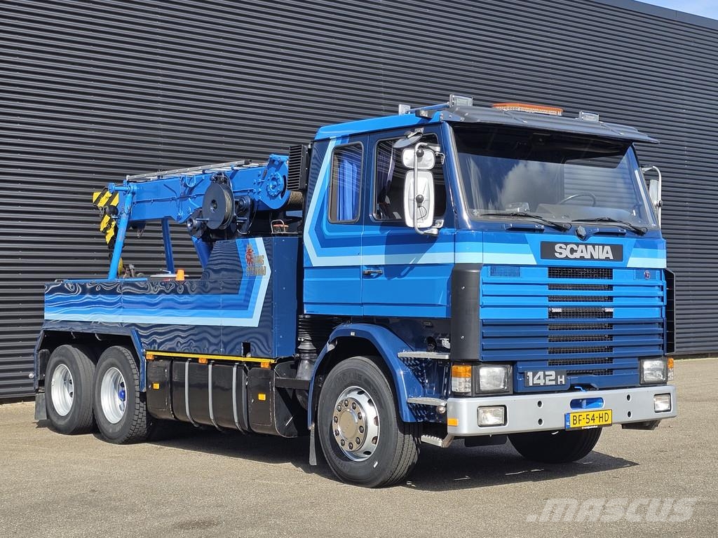 Scania R142 V8 6x2 / ABSCHLEPP / TOW TRUCK 크레인 트럭