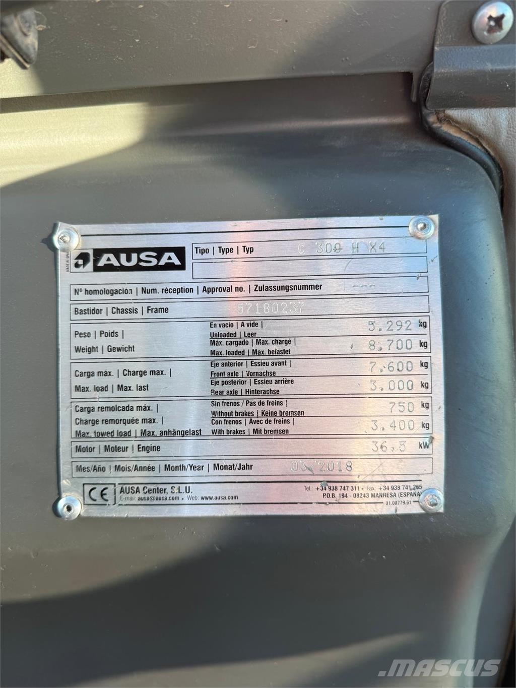 Ausa [DISCOUNT - SALE] C300H 4x4 *Perfect!* Off-Road 4-way reach truck