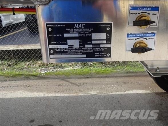 MAC TRAILER MFG ALUMINUM 39' FRAMELESS Tipper trailers