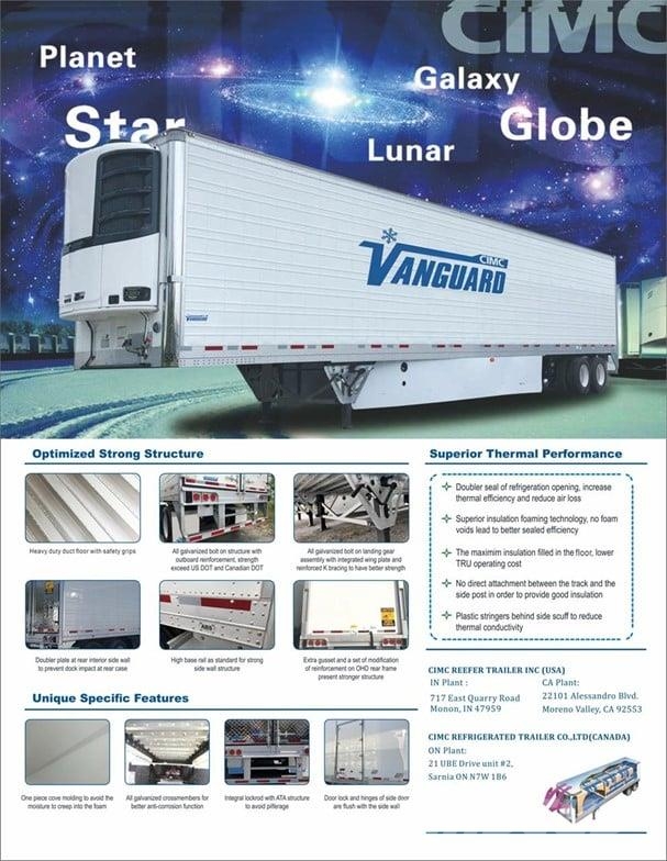 Vanguard COOL GLOBE REEFER THERMO KING S700 (FET INCLUDED) Külmikpoolhaagised