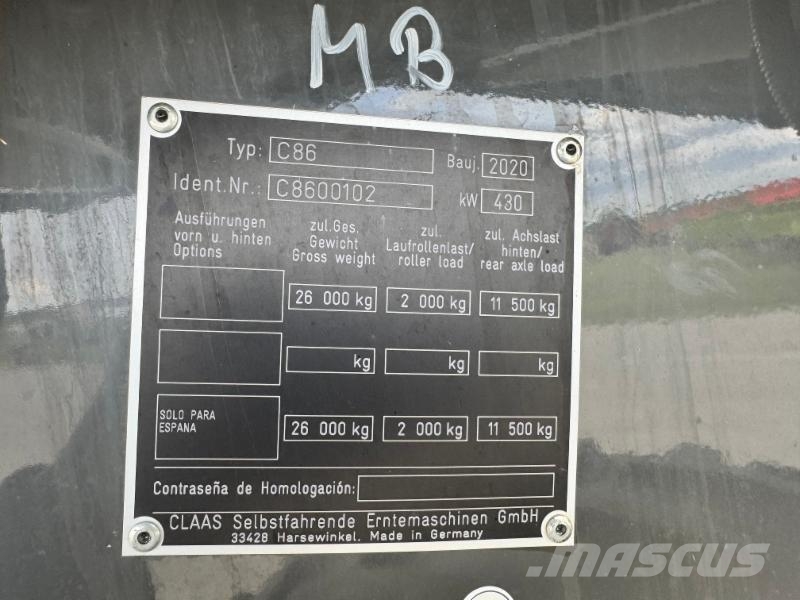 CLAAS LEXION 8700 TERRA TRAC Mietitrebbiatrici