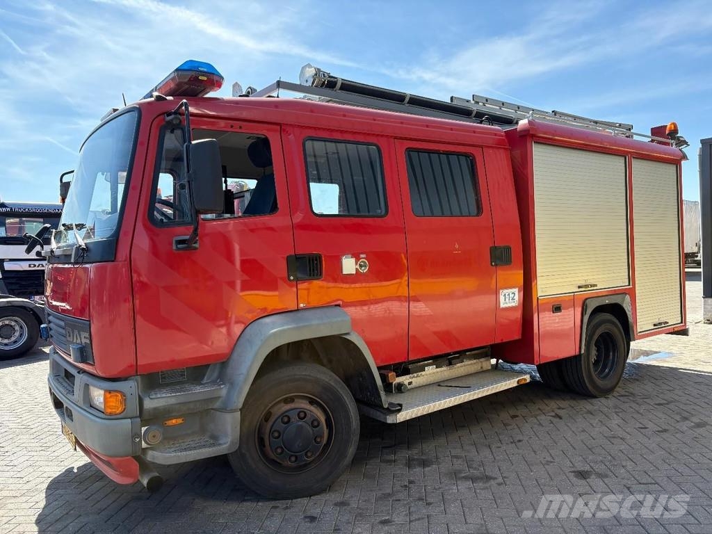 DAF AE55CE + FIRE TRUCK + 116766 KM + EXTENDABLE LADDE شاحنات حريق