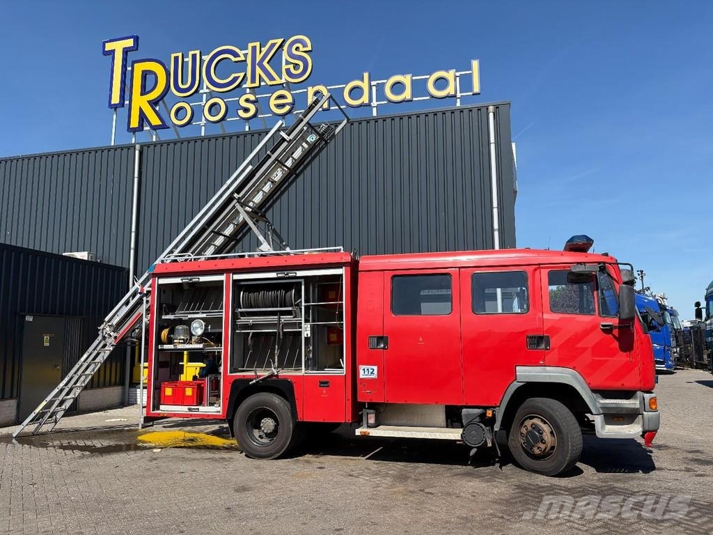 DAF AE55CE + FIRE TRUCK + 116766 KM + EXTENDABLE LADDE شاحنات حريق