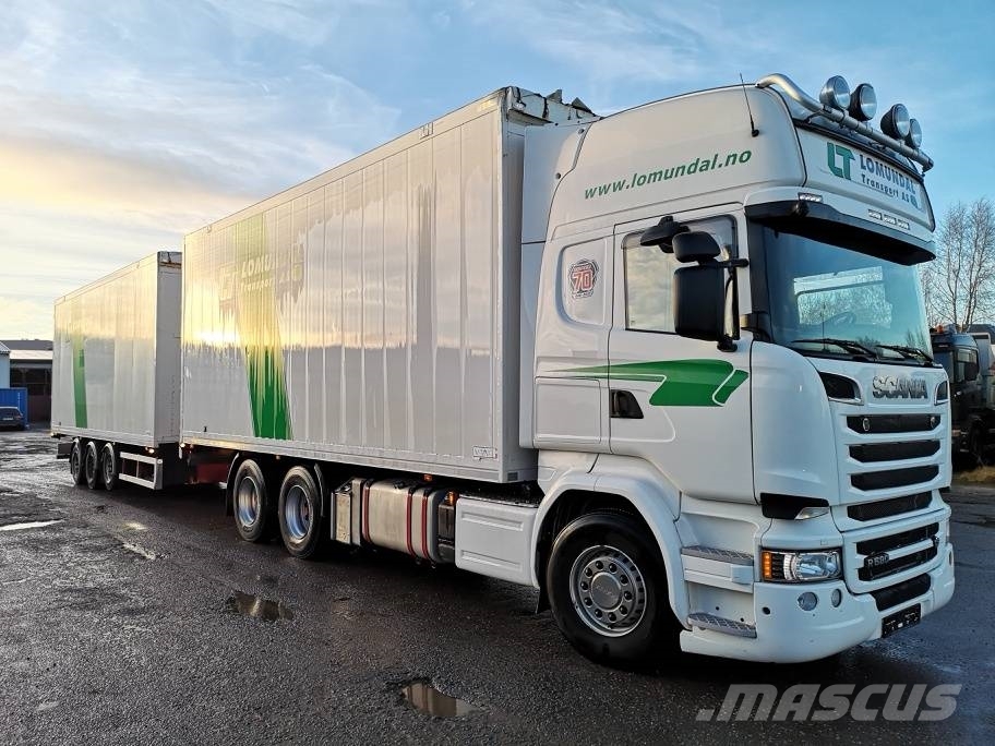 Scania R580LB6X4HNB RETARDER side opening Kofferaufbau