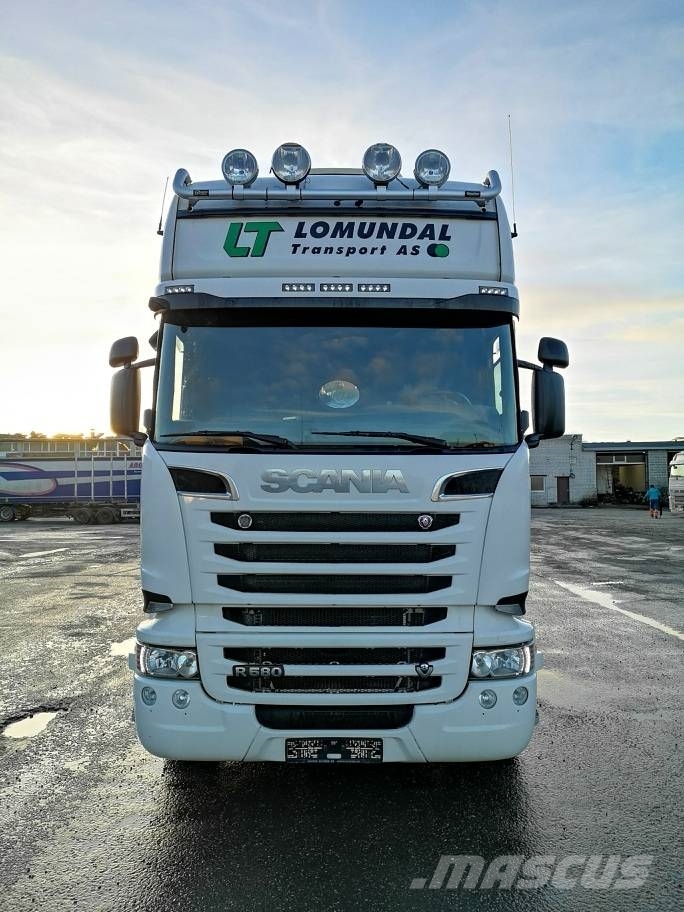 Scania R580LB6X4HNB RETARDER side opening Kofferaufbau