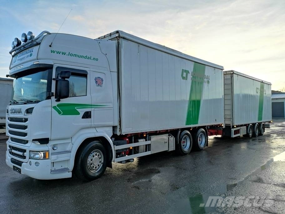 Scania R580LB6X4HNB RETARDER side opening Kofferaufbau