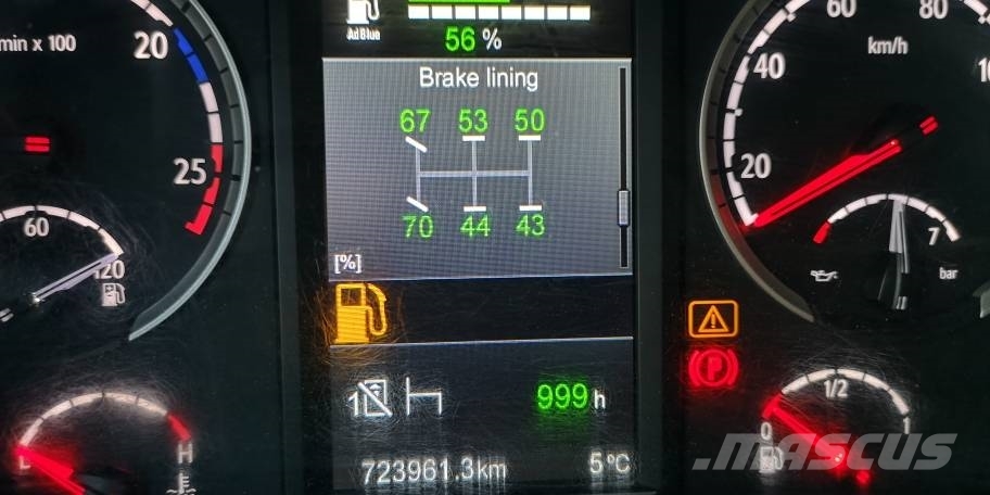 Scania R580LB6X4HNB RETARDER side opening Kofferaufbau
