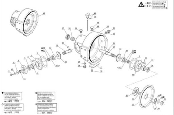 Manitou Bevel gear 222758 Manitou MT 1337 COM T4 2024 Transmissie