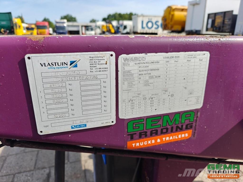 D-tec FT-43-03V Multi - All Connections - Head-Center-Re Semirremolques portacontenedores