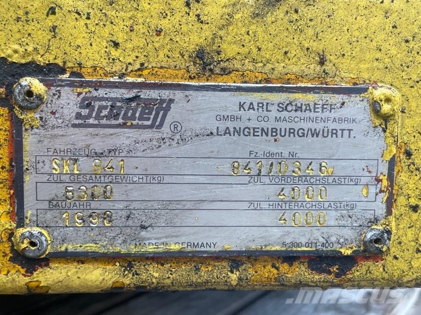 Schaeff SKL841 - Cabin/Kabine/Cabine Ohjaamo ja sisusta