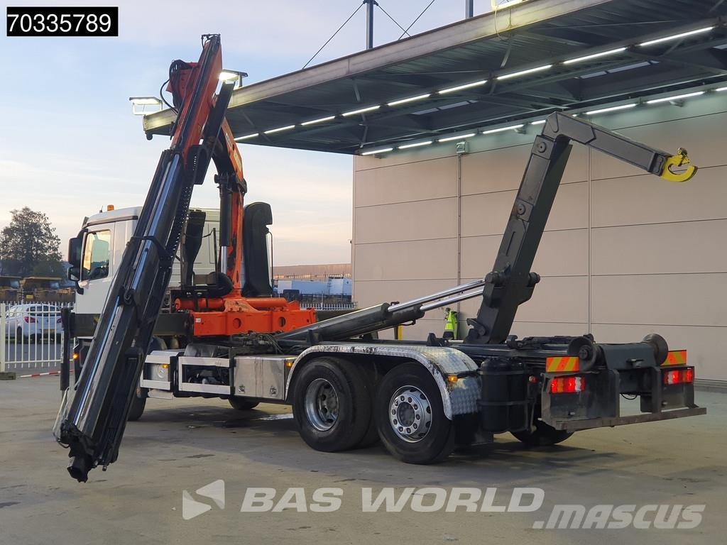 Mercedes-Benz Actros 2532 Actros 6X2 Palfinger PK 15002 Crane kr Vrachtwagen met containersysteem