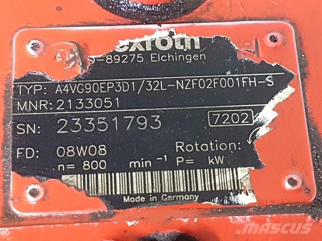 Rexroth A4VG90EP3D1/32L-R902133051-Drive pump/Fahrpumpe Hydraulika