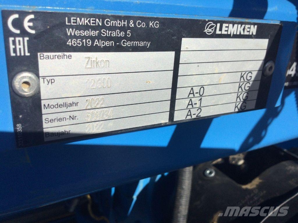 Lemken Zircon 12/300 Solitair 9/300 Perfuradoras combinadas