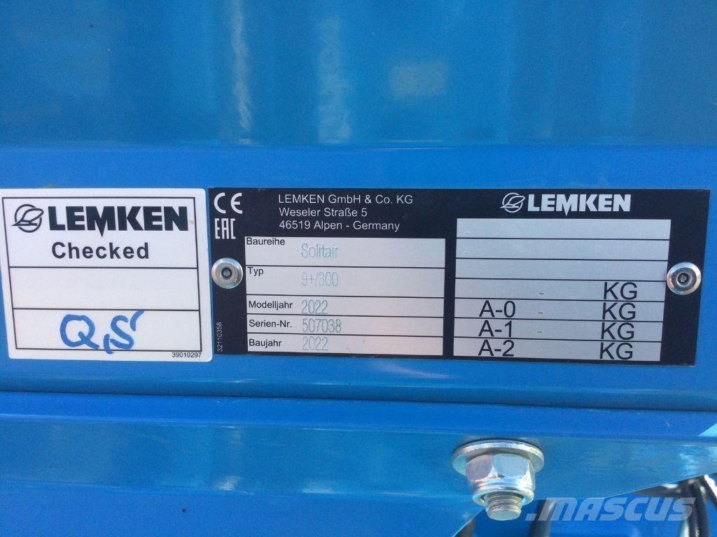 Lemken Zircon 12/300 Solitair 9/300 Semanatoare