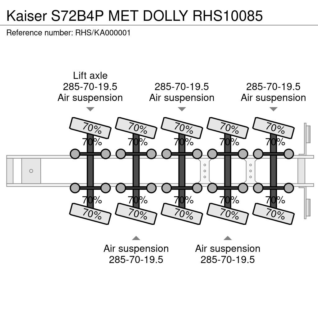 Kaiser S72B4P MET DOLLY Low loader-semi-trailers