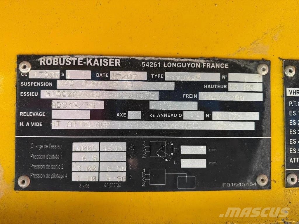 Kaiser S72B4P MET DOLLY Low loader-semi-trailers