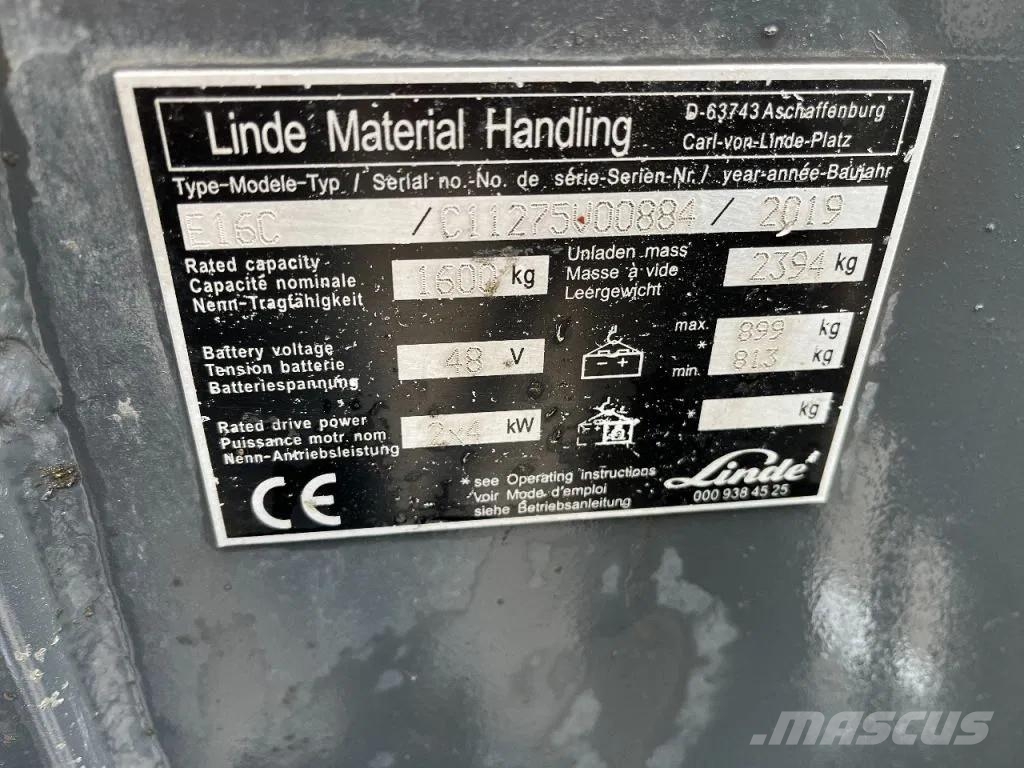 Linde E16C E16 Muut haarukkatrukit