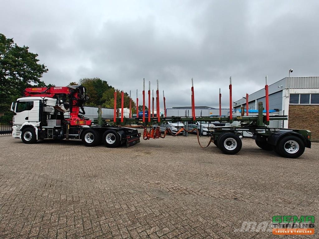 MAN TGS 33.510 6x6 HydroDrive Sleeper Cab Euro6D + Pal Vozy na přepravu kmenů