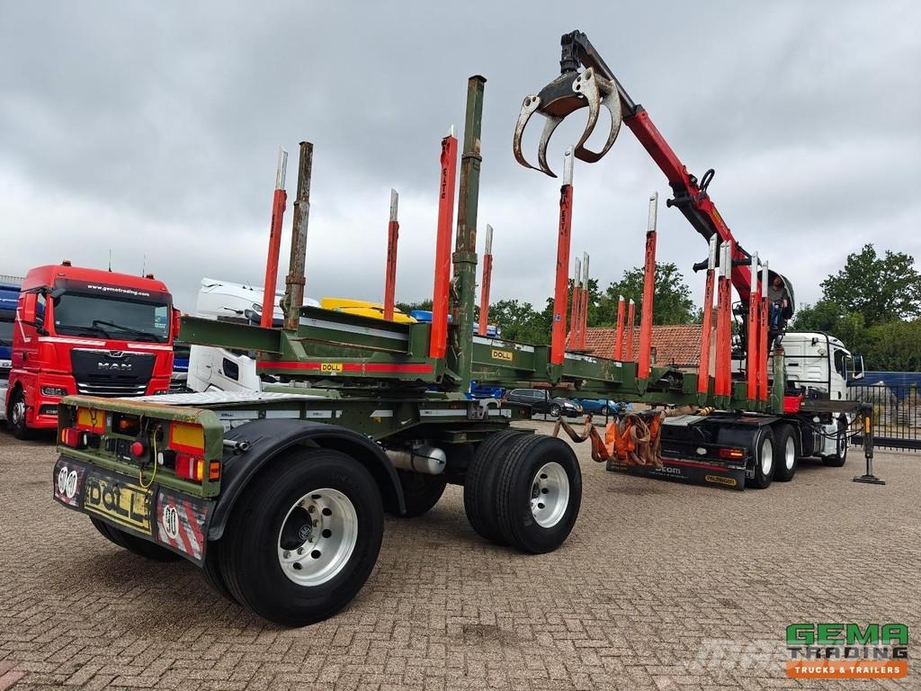 MAN TGS 33.510 6x6 HydroDrive Sleeper Cab Euro6D + Pal За превоз на дървени трупи