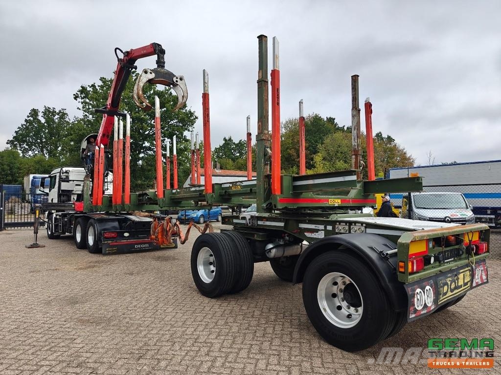 MAN TGS 33.510 6x6 HydroDrive Sleeper Cab Euro6D + Pal Vozy na přepravu kmenů