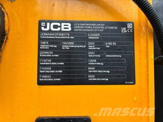 JCB 419 S Pale gommate