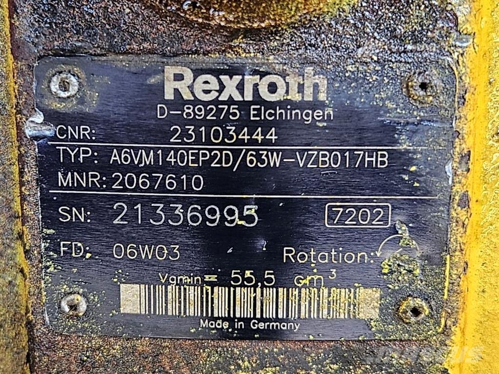 Ahlmann AZ95-23103444-Rexroth A6VM140-Drive motor/Rijmotor Hydraulics