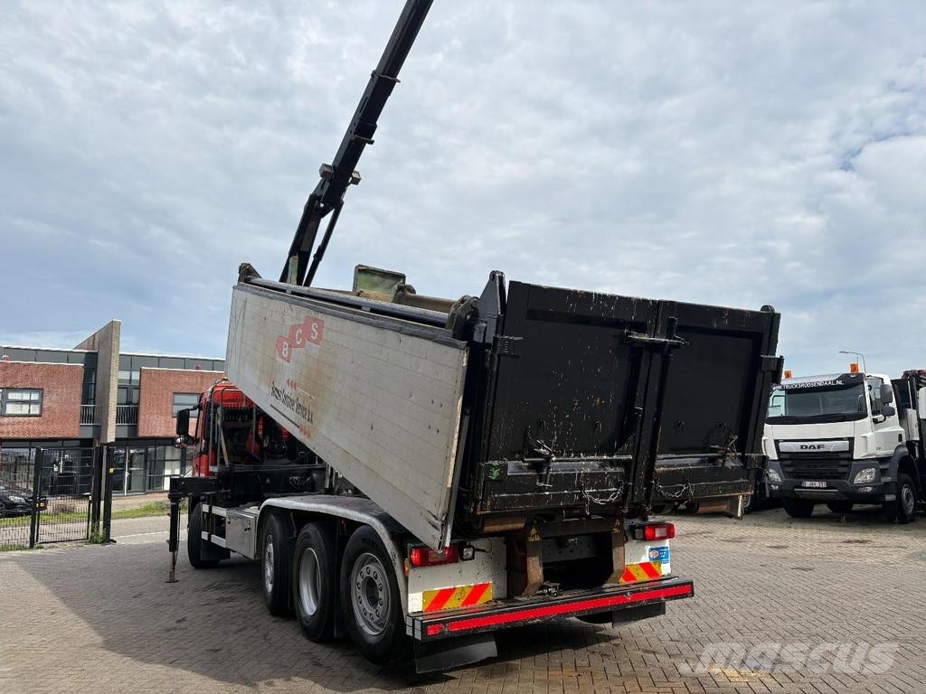 Volvo FM 420 + HMF 1643 Z2---2X EXT. + TIPPER + 2X STEER Camion ampliroll