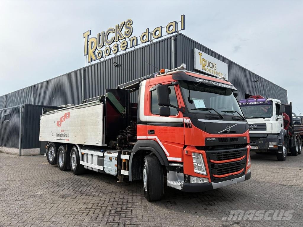 Volvo FM 420 + HMF 1643 Z2---2X EXT. + TIPPER + 2X STEER Camion ampliroll