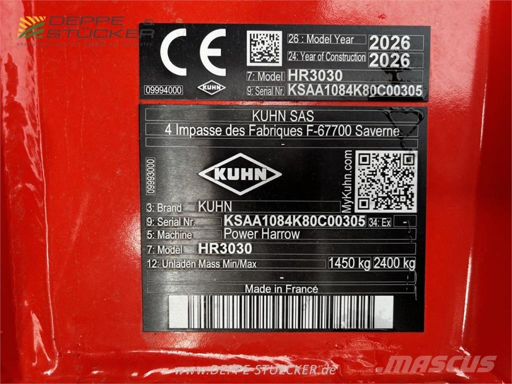 Kuhn HR 3030 + Venta 3030-24 ISOBUS Sonstige Landmaschinen