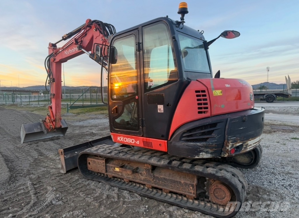 Kubota KX 080-4 Midi bagri 7t – 12t
