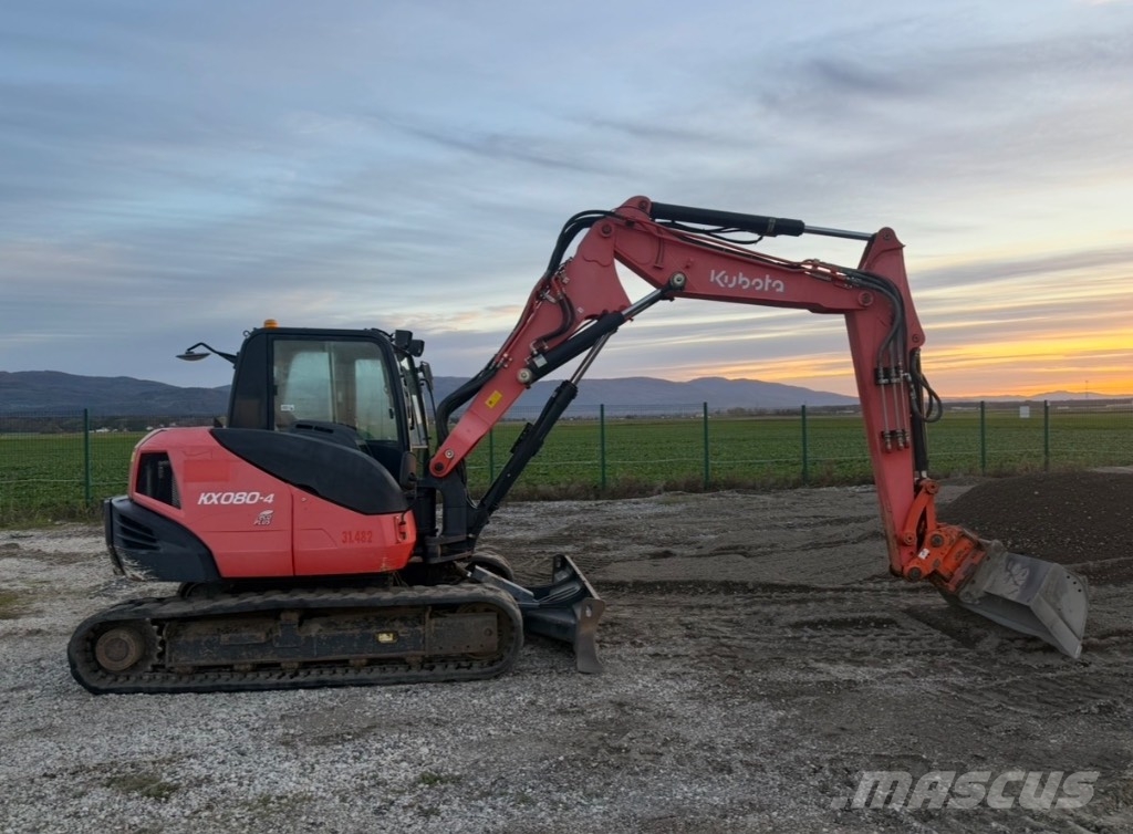 Kubota KX 080-4 Midi bagri 7t – 12t