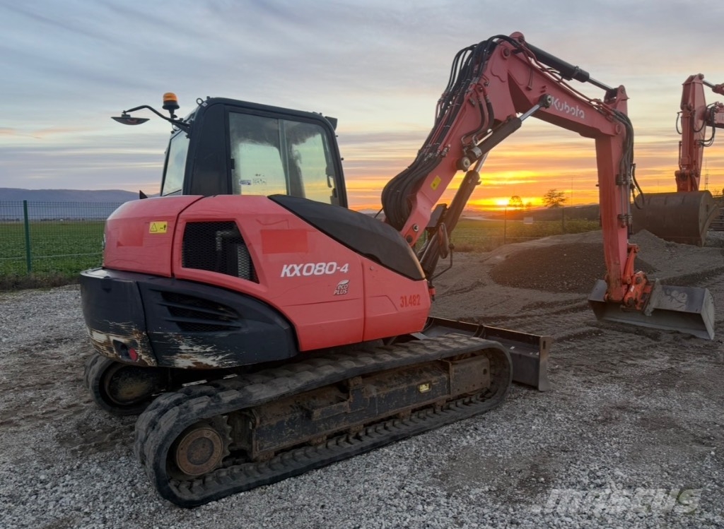 Kubota KX 080-4 Midi bagri 7t – 12t