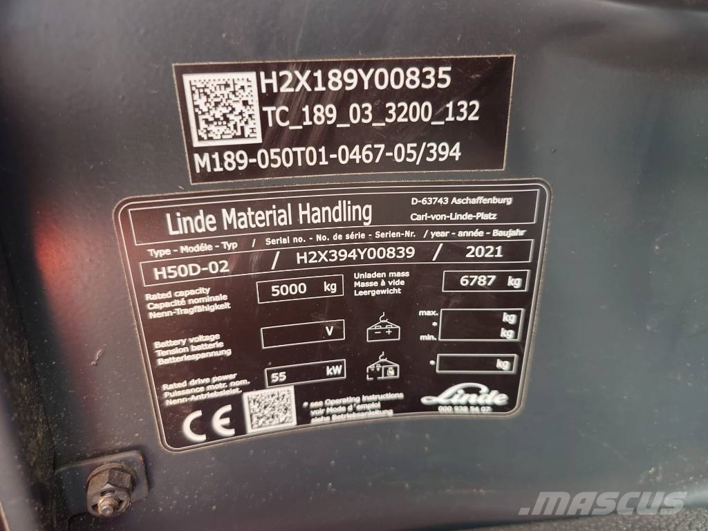 Linde H50D/394-02 Rear view camera Dizel forkliftler