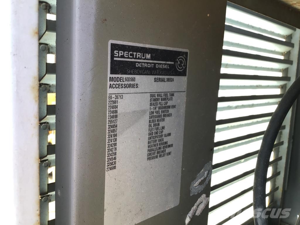 Detroit Diesel 60DS60 GENERATOR 54 KVA USED Dīzeļģeneratori