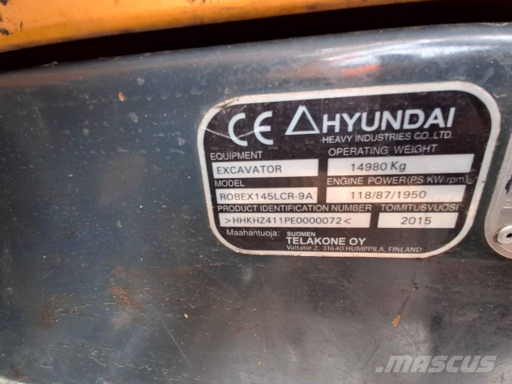 Hyundai Robex 145 LCR-9 A Гусеничні екскаватори