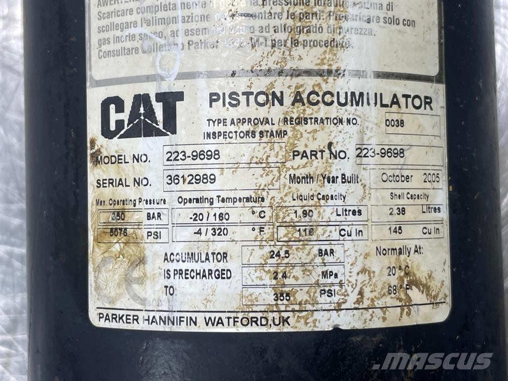 CAT 924G-223-9698-Piston accumulators/Kolbenspeicher Hydraulik