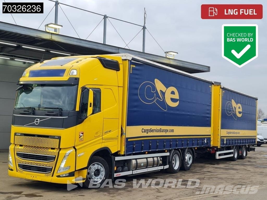 Volvo FH 460 6X2 LNG Engine Curtainsider Sliding roof I- Elhúzható ponyvás