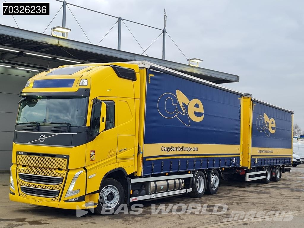 Volvo FH 460 6X2 LNG Engine Curtainsider Sliding roof I- Elhúzható ponyvás