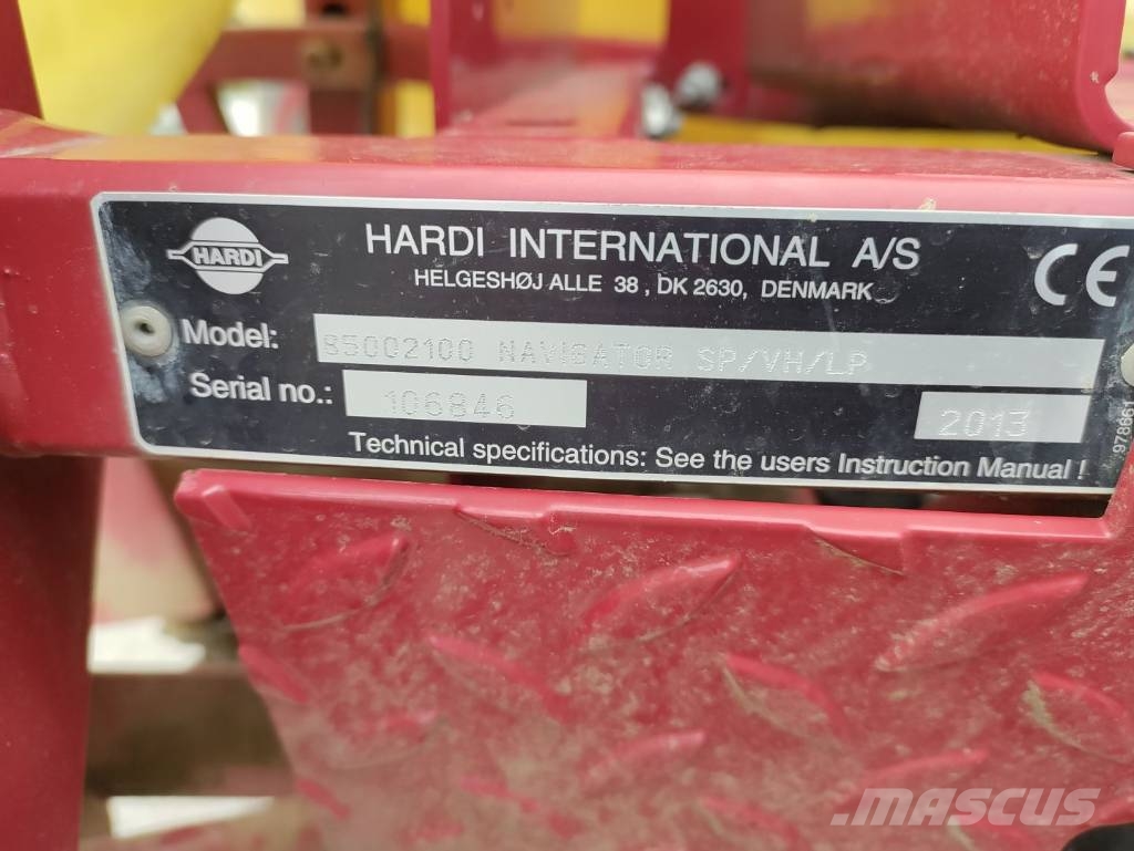 Hardi Navigator 4000 الرشاشات