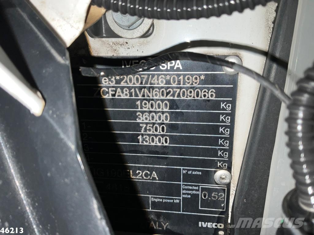 Iveco Eurocargo ML190EL32 Euro 6 Hiab 16 Tonmeter laadkr Самоскиди