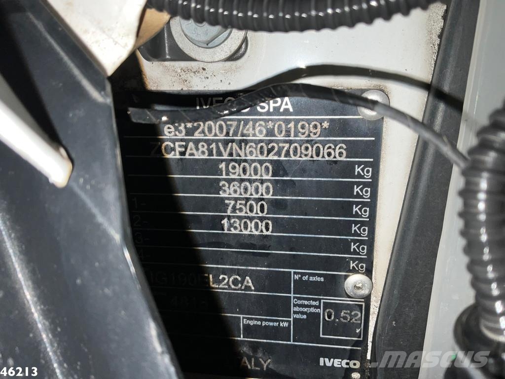 Iveco Eurocargo ML190EL32 Euro 6 Hiab 16 Tonmeter laadkr Kipper