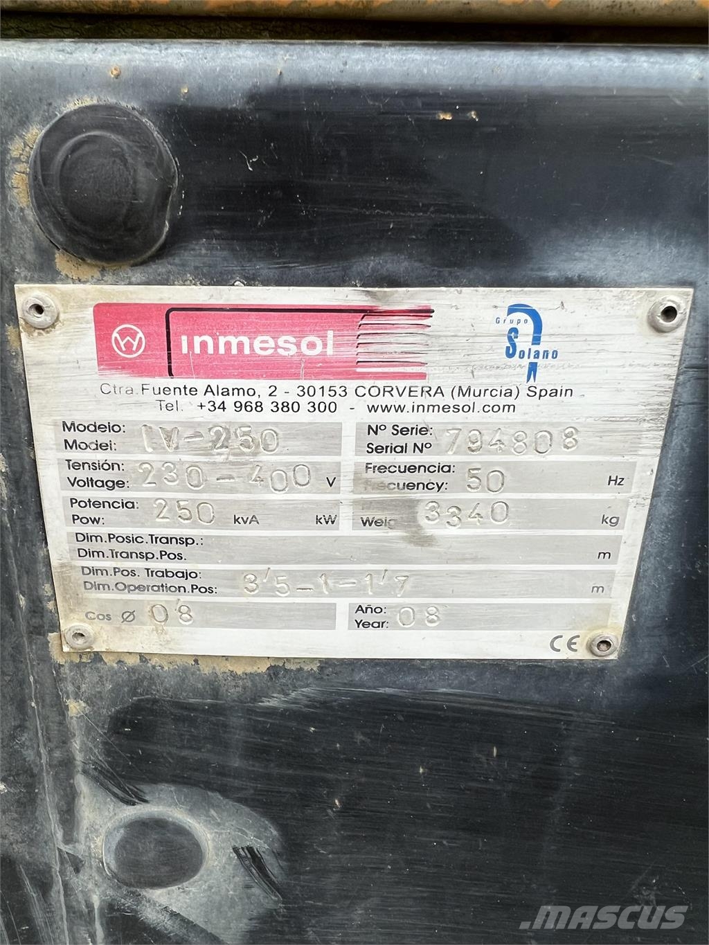 Inmesol IV-250 Citi ģeneratori