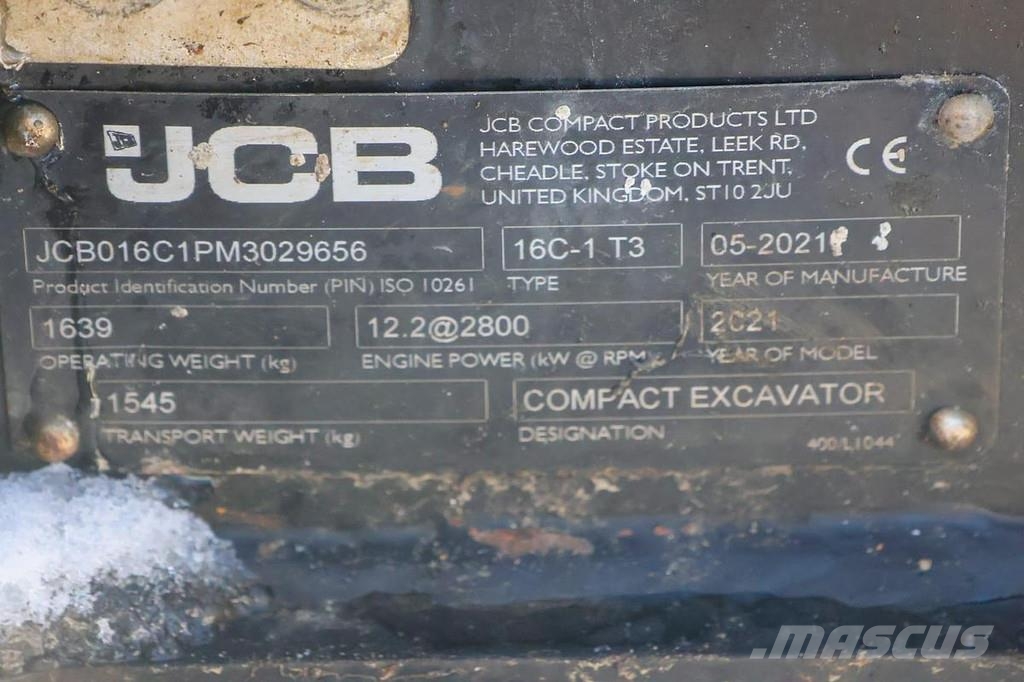 JCB 16C-1 Minibagger حفارات خاصة