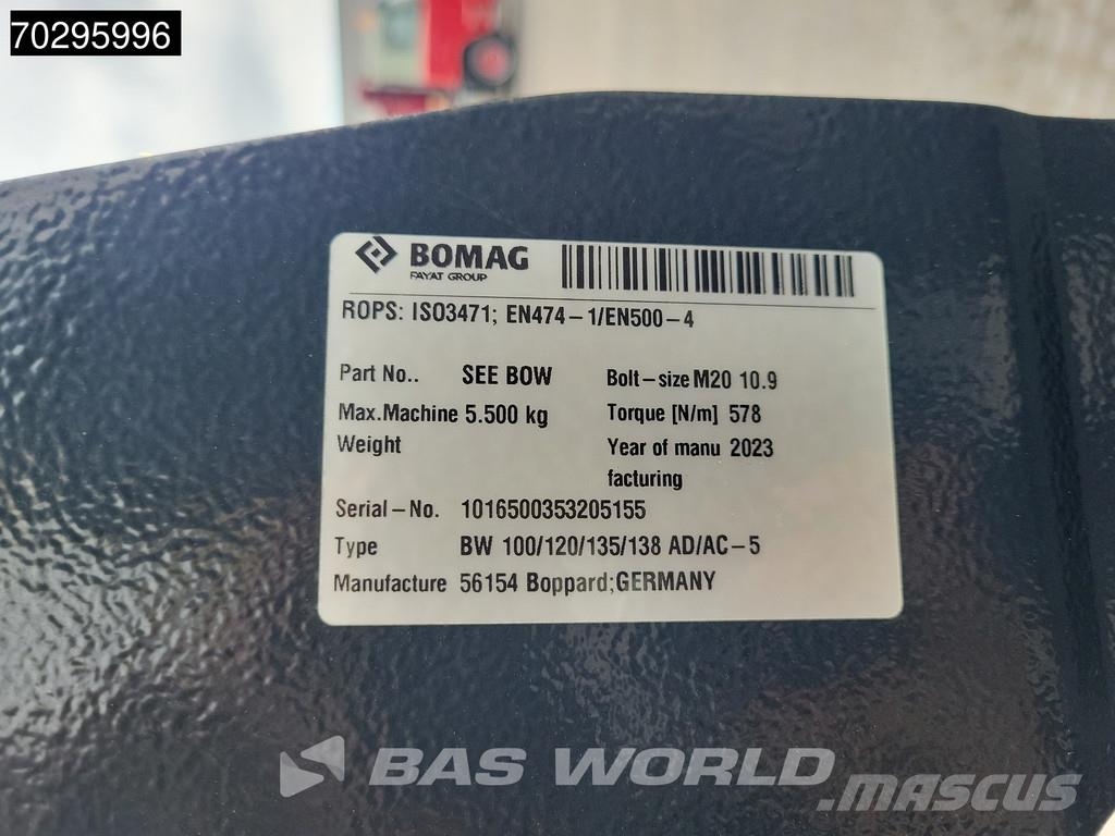 Bomag BW100 ADe-5 ELECTRIC - CE-CERTIFIED Rodillos de doble tambor