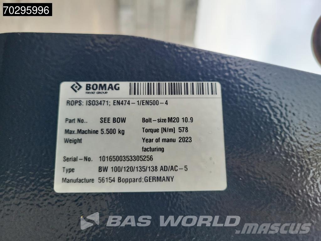 Bomag BW100 ADe-5 ELECTRIC - CE-CERTIFIED Rodillos de doble tambor