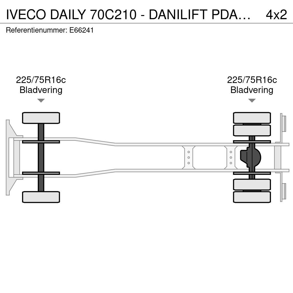 Iveco DAILY 70C210 - DANILIFT PDA 210V Autoplošiny