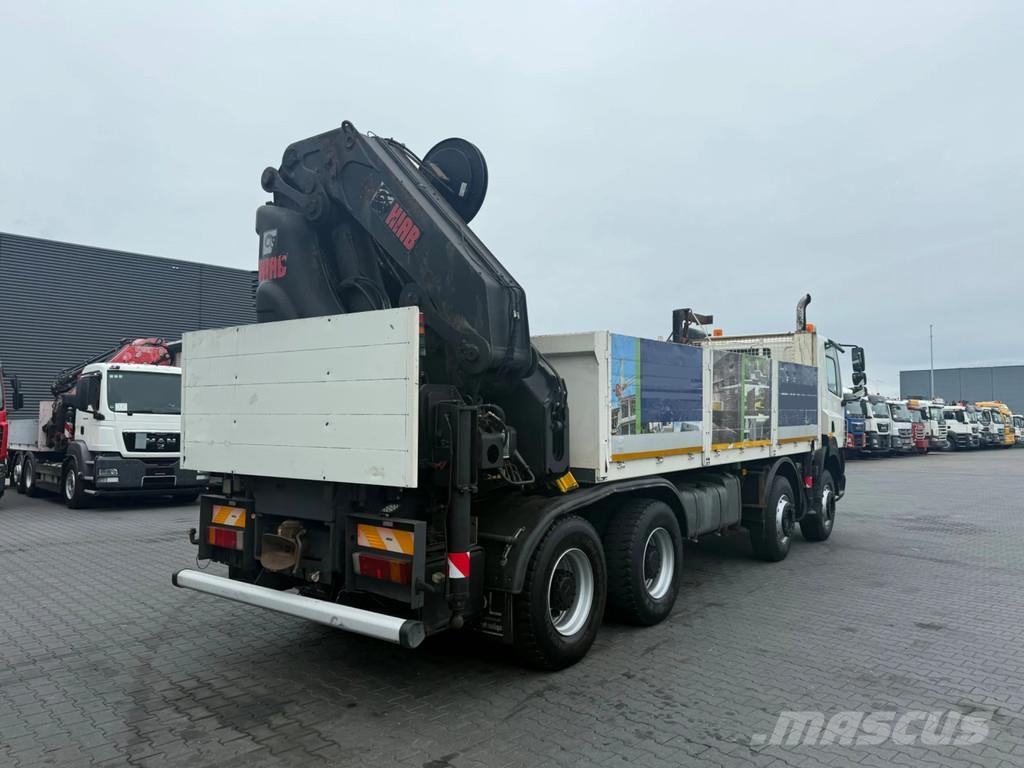 DAF CF 85.430 8x4 + HIAB 600 E-9 HiPro – 9x hydraulisc Visurgājēji celtņi