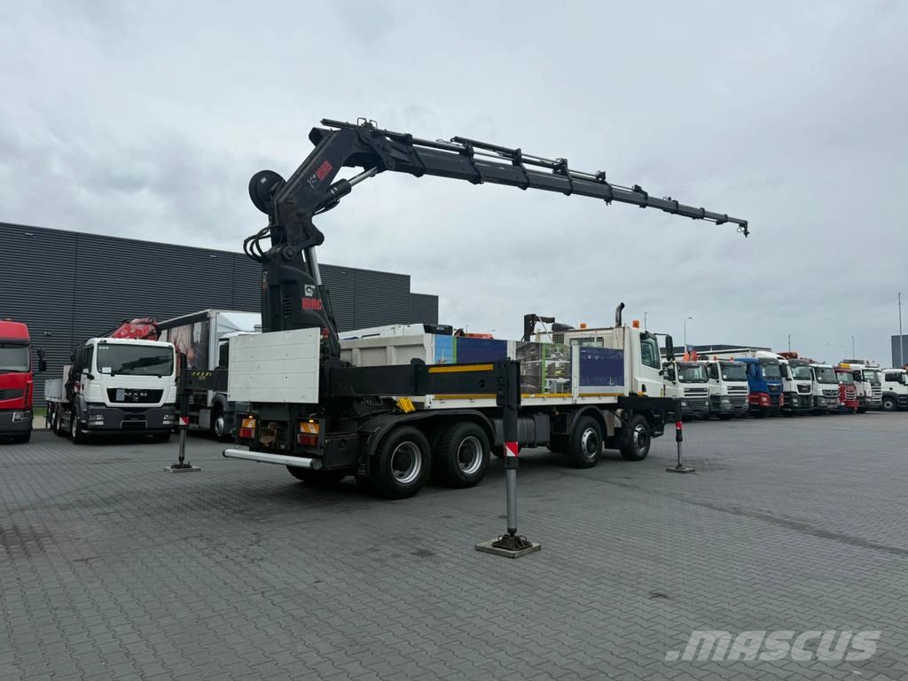 DAF CF 85.430 8x4 + HIAB 600 E-9 HiPro – 9x hydraulisc Visurgājēji celtņi