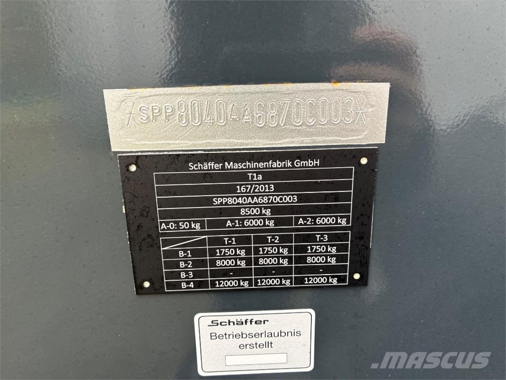 Schäffer 8620 T-3 Çok amaçlı yükleyiciler